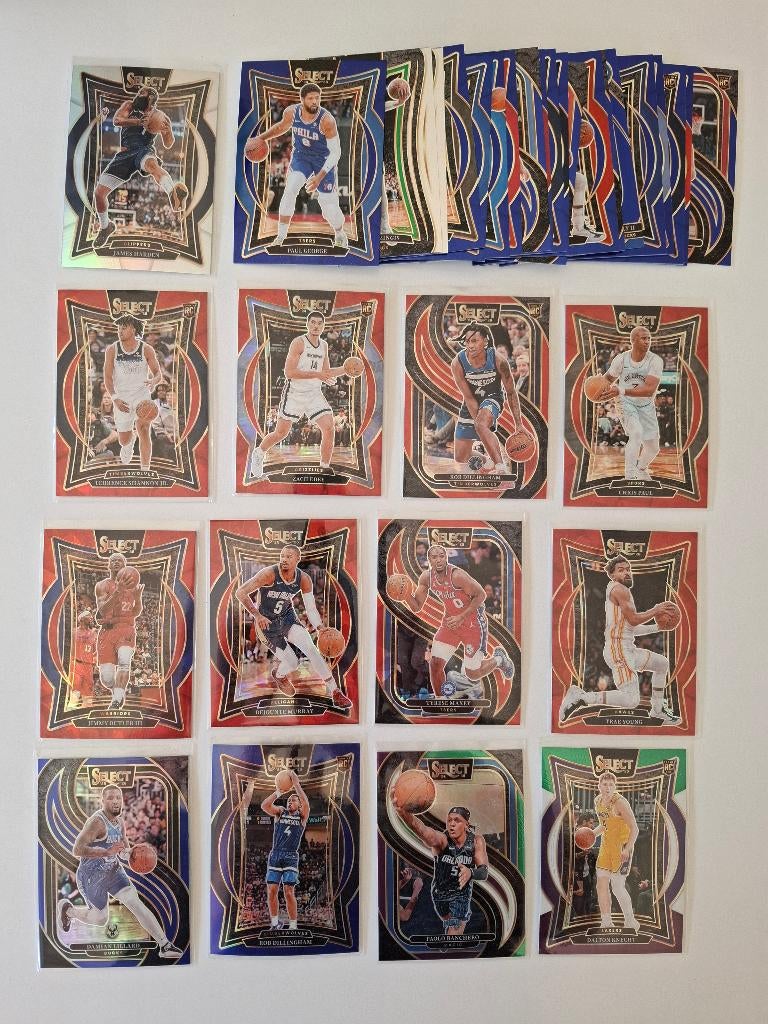 Lot 34 NBA Panini Select kaarten, Ophalen of Verzenden, Zo goed als nieuw, Meerdere plaatjes