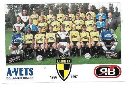 lierse - 23 fotokaarten + handtekeningen 1996/1997, Enlèvement ou Envoi