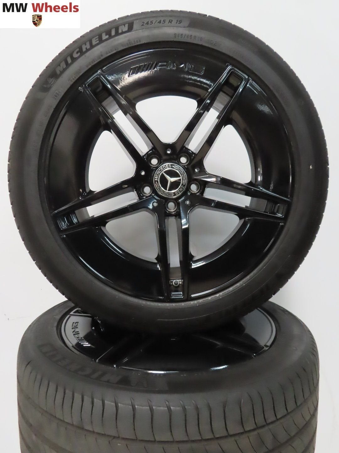 Mercedes E klasse W214 AMG 19 inch velgen met zomerbanden, Auto-onderdelen, Banden en Velgen, 19 inch, -, -, Banden en Velgen
