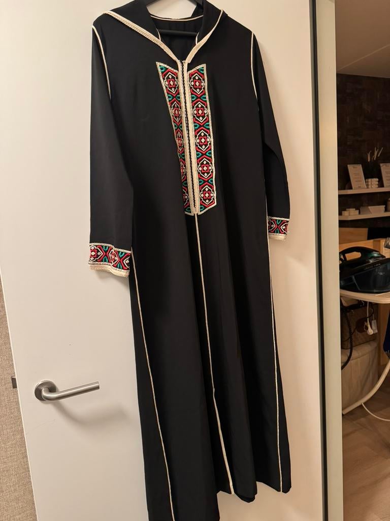 Jelaba zwart, Kleding | Dames, Gelegenheidskleding, Ophalen, Zo goed als nieuw, Zwart