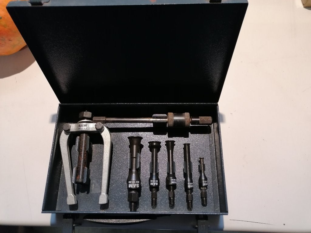Coffret d'extracteurs à pinces SAM EX 137 C7 de 10 - 30 m/m, Enlèvement ou Envoi, Comme neuf, Autres types, Autres marques