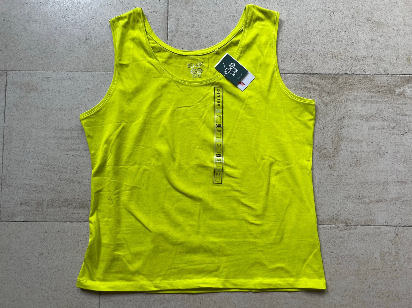 Geel topje Bel & Bo maat 3XL, Kleding | Dames, Topjes, Geel, Maat 46/48 (XL) of groter, Nieuw, Ophalen of Verzenden