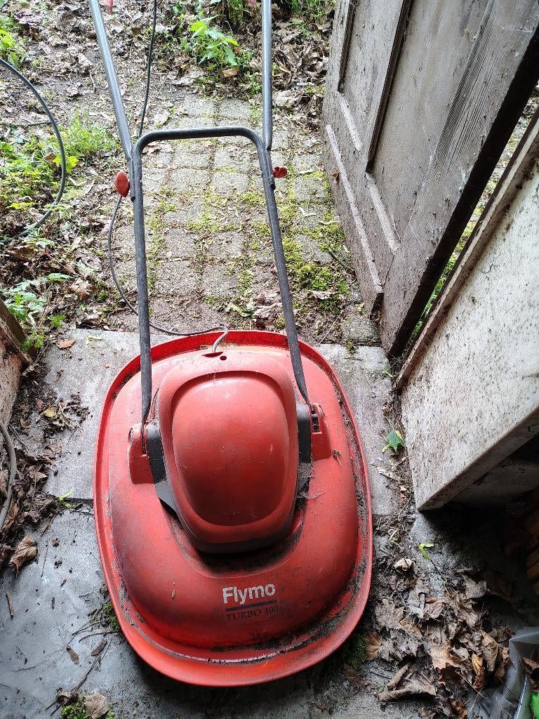 Grasmaaier flymo, Tuin en Terras, Grasmaaiers, Zweefmaaier, Ophalen, Gebruikt, Elektrische grasmaaier