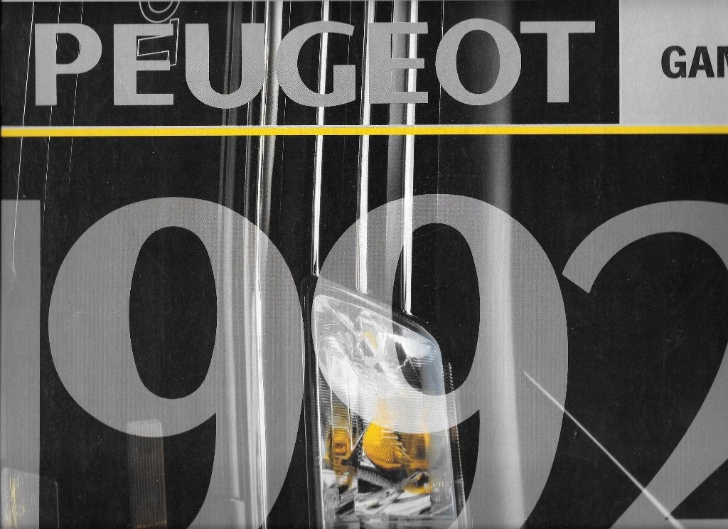 PEUGEOT  1992, Livres, Enlèvement ou Envoi, Comme neuf, Peugeot