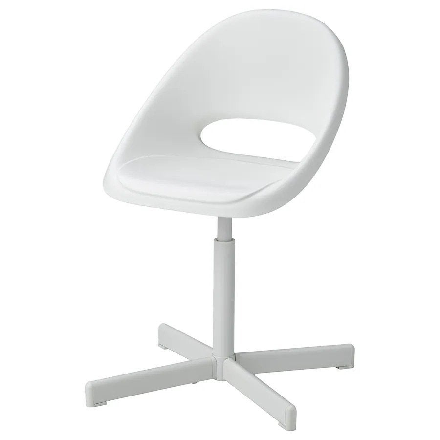 Bureaustoel IKEA Logerbet/Sibben, Huis en Inrichting, Bureaustoelen, Ophalen, Nieuw, Wit, Bureaustoel