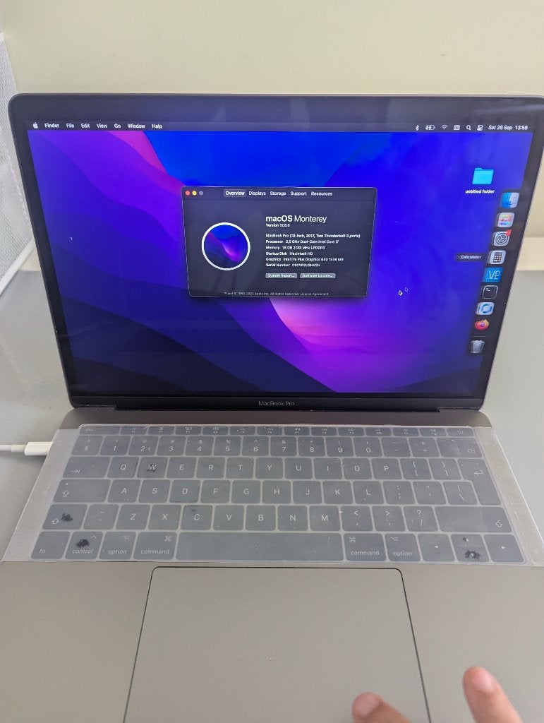Macbook Pro 13 inch 2017, Computers en Software, Ophalen, Gebruikt, 256 GB, 2 tot 3 Ghz