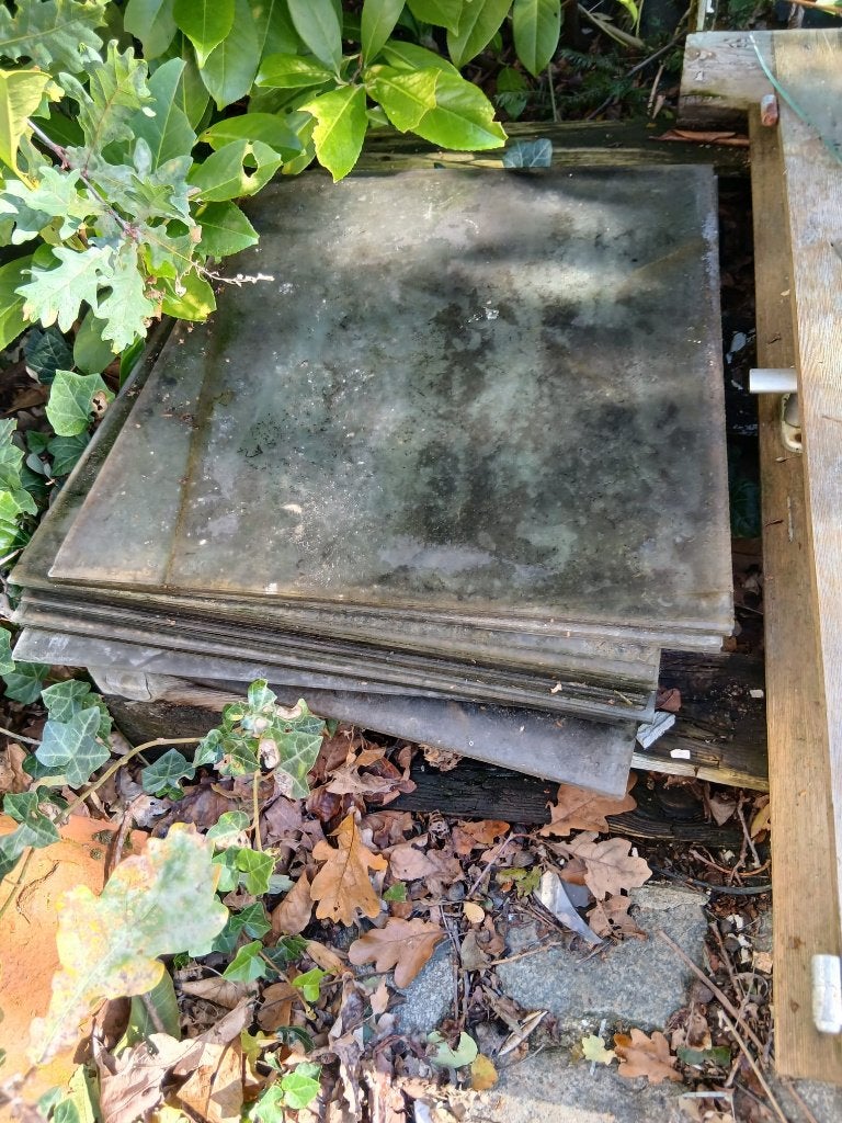 glasplaten serreglas, Ophalen, Gebruikt, Minder dan 80 cm, Minder dan 80 cm