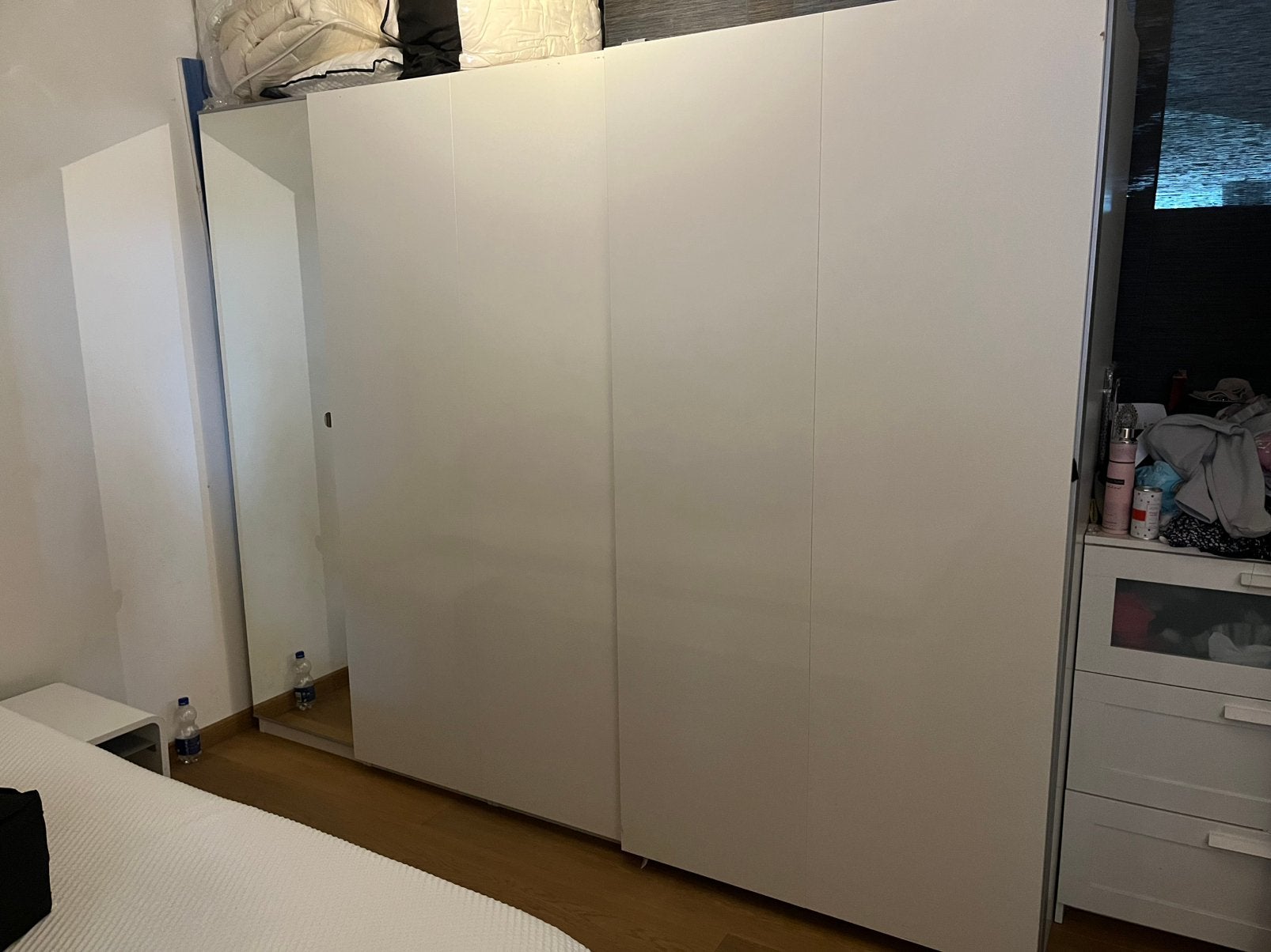 Kleerkast Hoogglanswit 250cm, Huis en Inrichting, Kasten | Kleerkasten, 200 cm of meer, Zo goed als nieuw, 200 cm of meer, 50 tot 75 cm