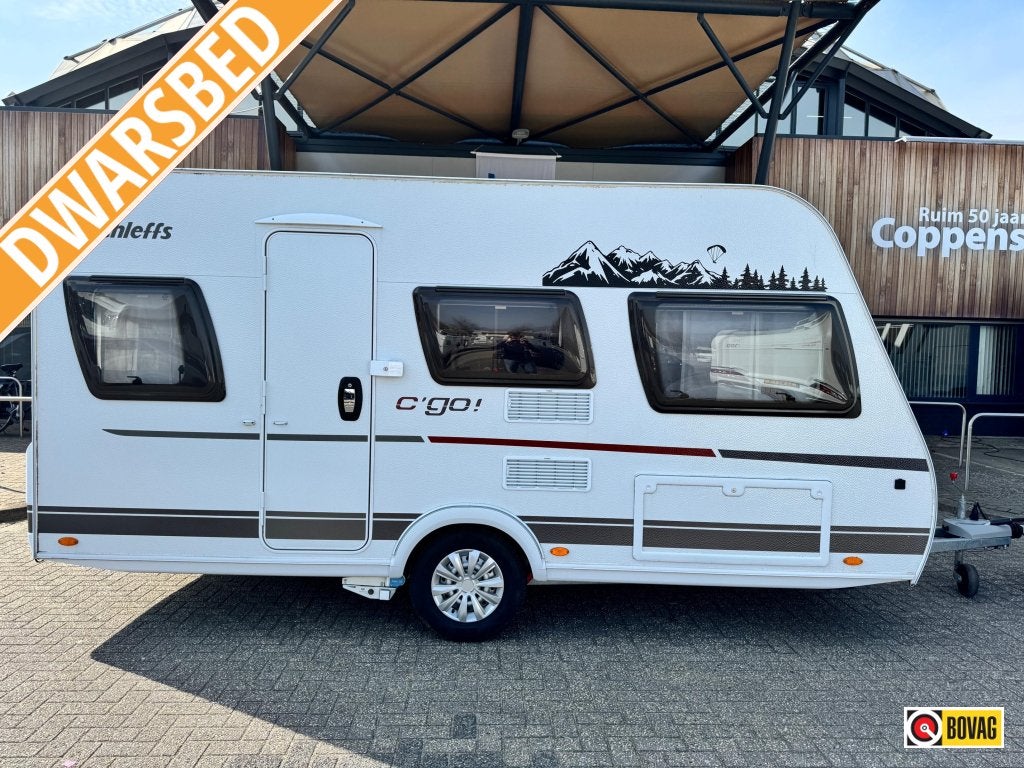 Dethleffs C'Go 415 QL 2023 MOVER + NIEUWE TENT!, Vast bed, Schokbreker, Treinzit, Tot en met 4