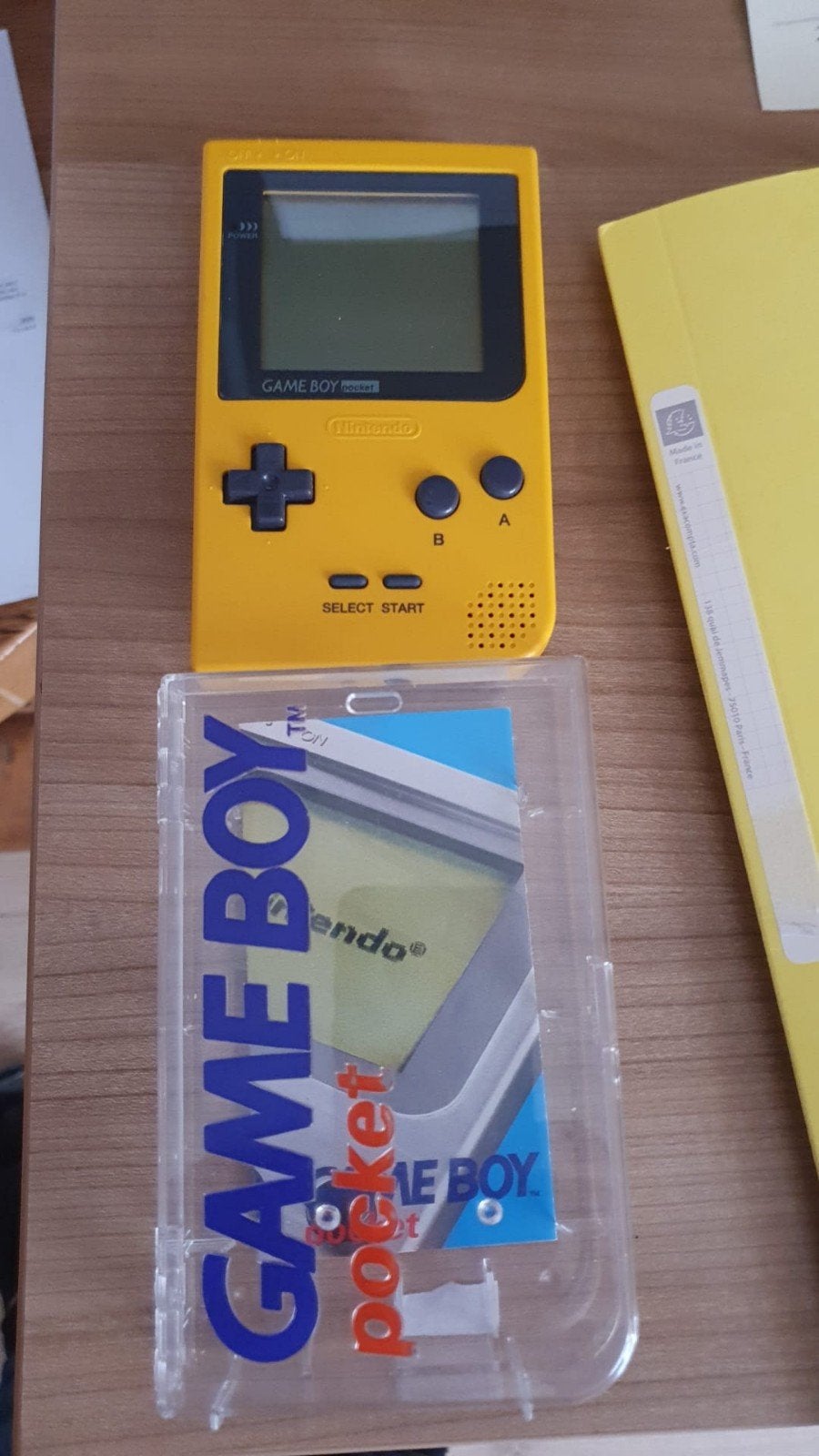 Game Boy Pocket Nintendo jaune, Enlèvement ou Envoi, Utilisé, Game Boy Pocket, Avec housse de protection ou sac