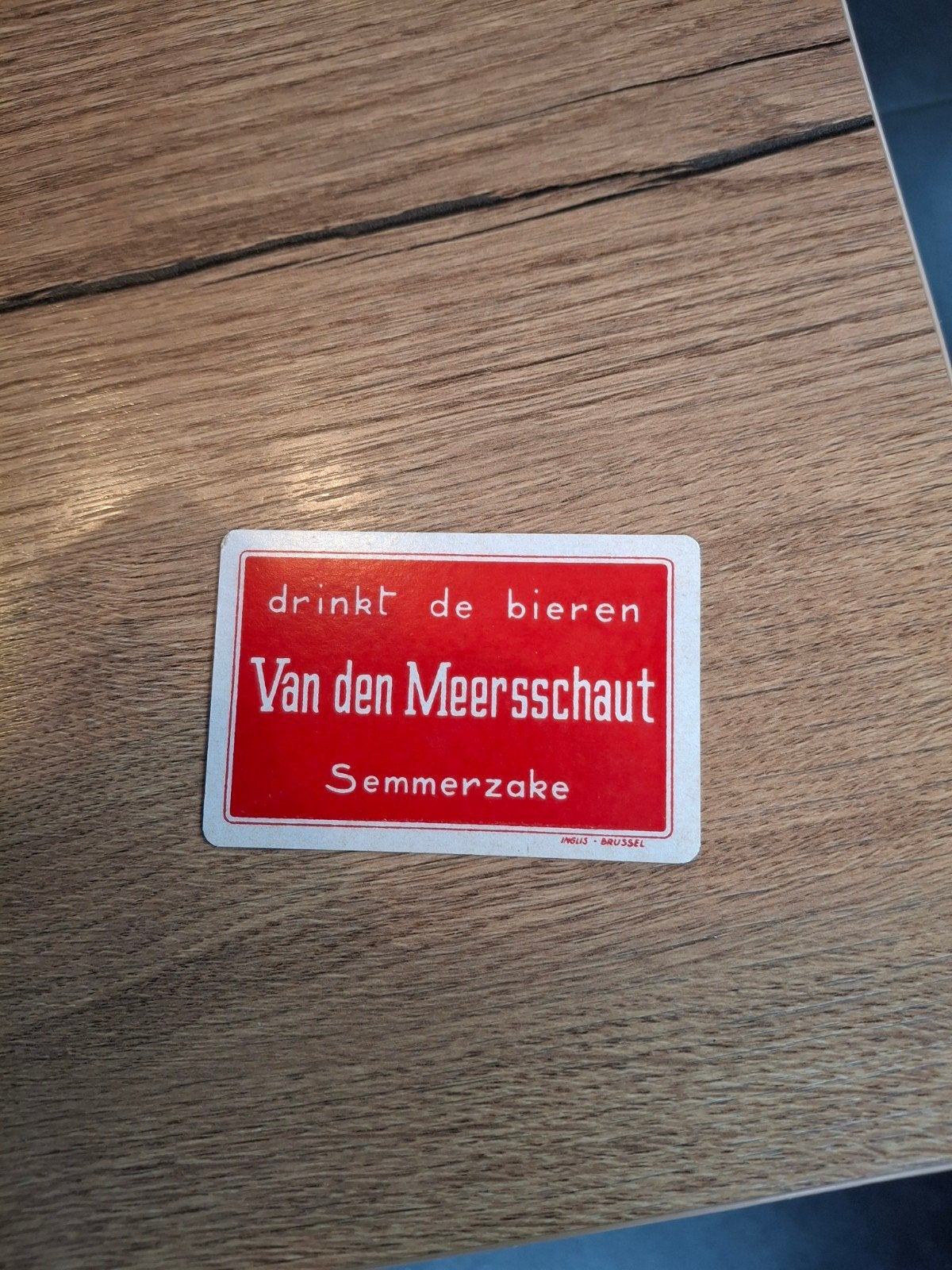 Vooroorlogse speelkaart joker van den meersschaut Semmerzake, Ophalen of Verzenden
