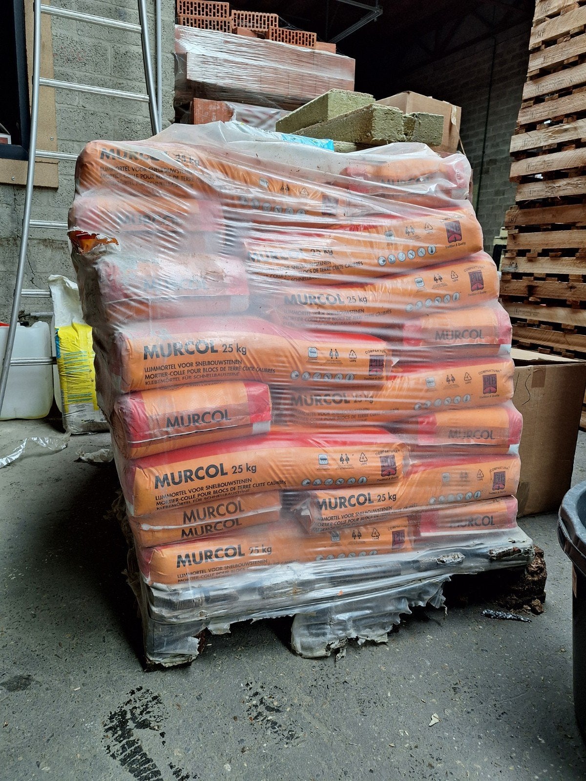 MURCOL lijmmortel 25kg – grote partij 60 zakken – ALLES €25, Enlèvement, Neuf