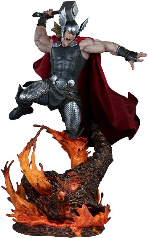 Sideshow Thor Breaker of Brimstone Premium Format Statue, Collections, Enlèvement, Comme neuf, Fantasy