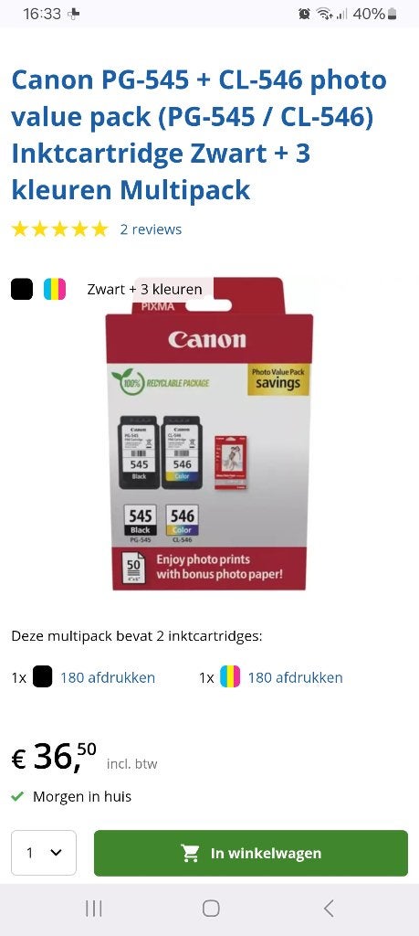 Canon printer met scanner, Computers en Software, Printers, Ophalen, Kleur printen, Gebruikt, Canon