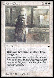 Dust to Dust - DRK - MTG - beter dan ex, Enlèvement ou Envoi