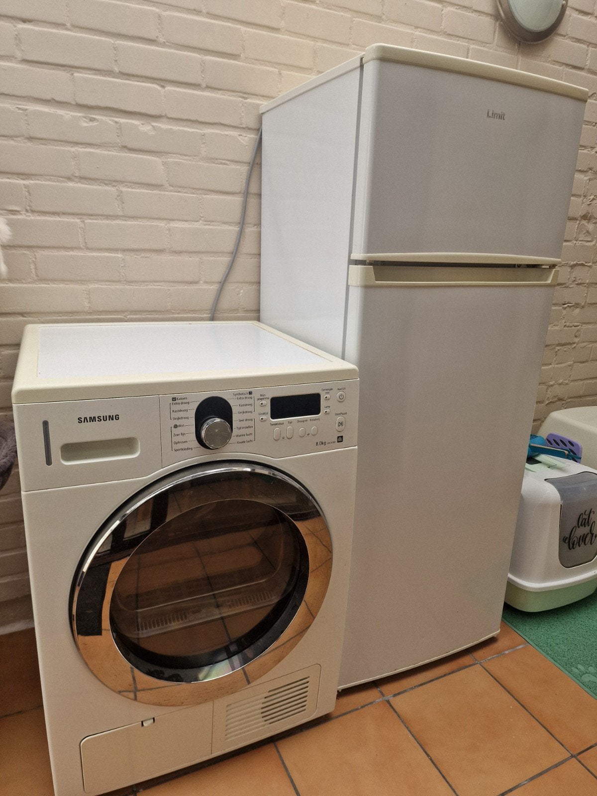droogkast samsung 8kg zonder afvoerslang, 6 tot 8 kg, Ophalen, Gebruikt