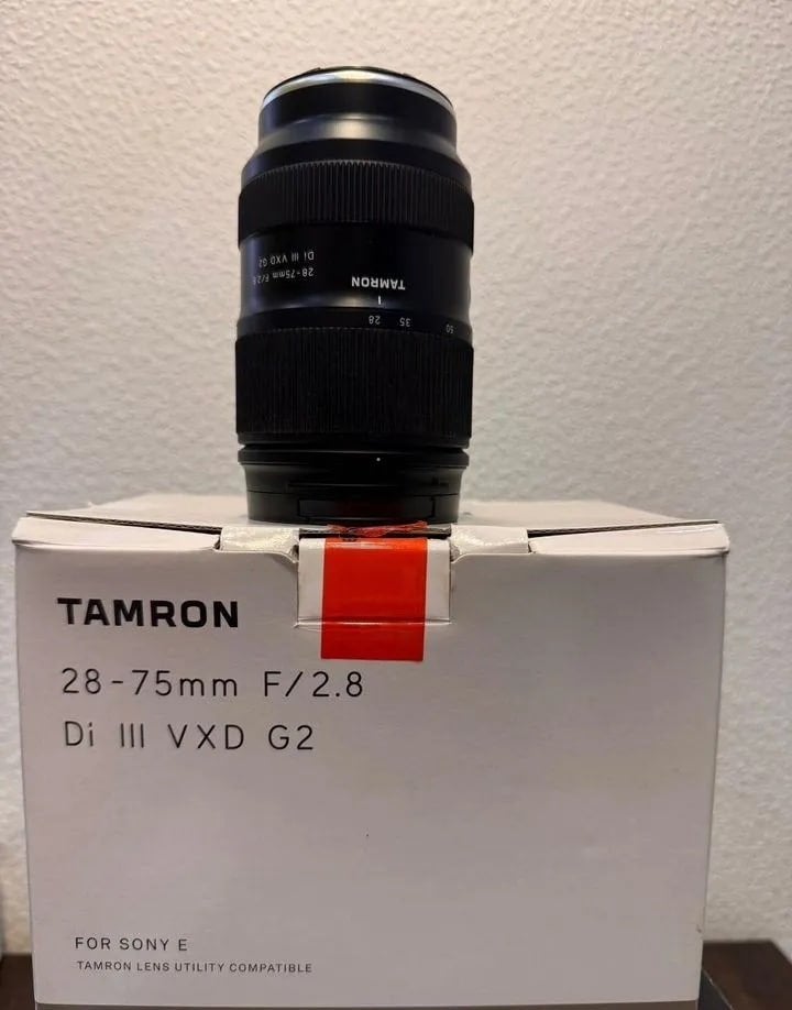Tamron 28—75 mm F/2,8 Di III VXD G2 Sony FE, Lentille standard, Moteur autofocus ultrasonique, Comme neuf, Sony