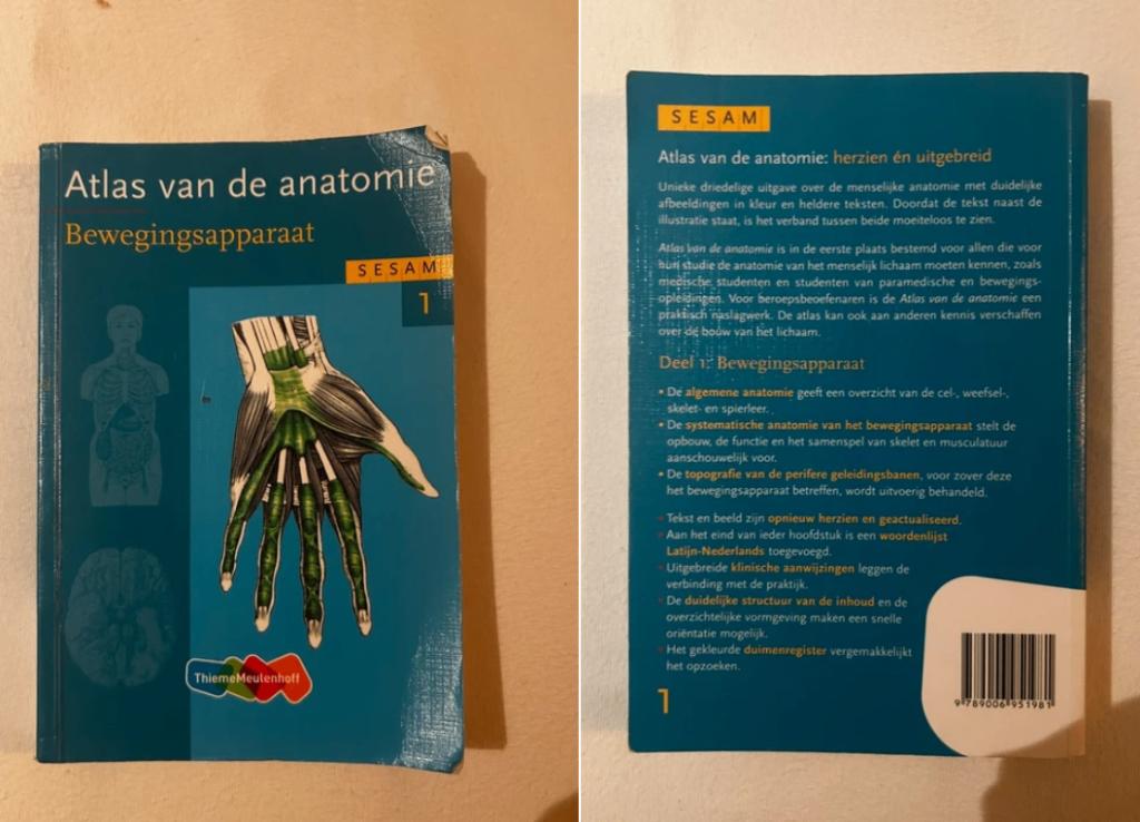 Sesam atlas van de anatomie, Boeken, Ophalen of Verzenden, Gelezen, Hogeschool, W. Kahle