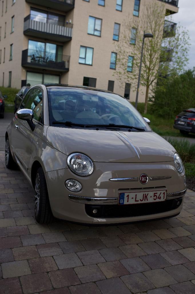 Fiat 500 1.2 Lounge | Panodak | 63.600 km | 1e eigenaar, Auto's, Voorwielaandrijving, 4 zetels, Stof, 4 cilinders