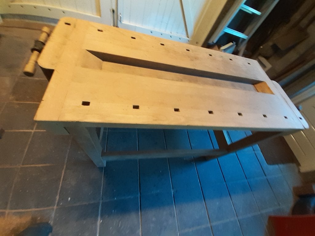 nooitgedagt werkbank (zgan, ), Enlèvement, Comme neuf, 120 à 170 cm, Étau