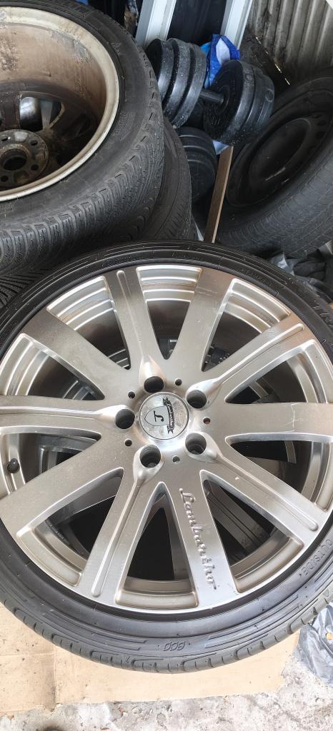 Lombartho LX 18'' inch Velgen + Banden 225/40R18 92W, 4 Saisons, Véhicule de tourisme, Enlèvement, Utilisé