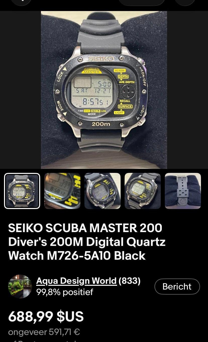 Seiko Scubamaster Diver 91, Bijoux, Sacs & Beauté, Montres | Hommes, Utilisé, Montre-bracelet, Seiko, Acier, Autres matériaux
