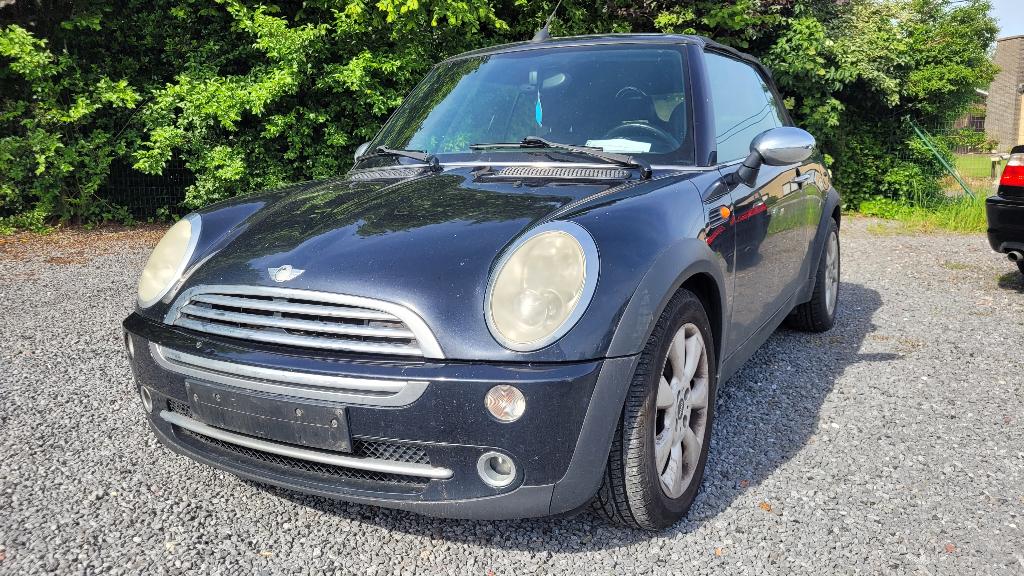 MINI COOPER CABRIO 1.6i AIRCO  euro 4 2005 !! EERST LEZEN !!, Auto's, Mini, 4 zetels, Stof, 4 cilinders, Cabriolet