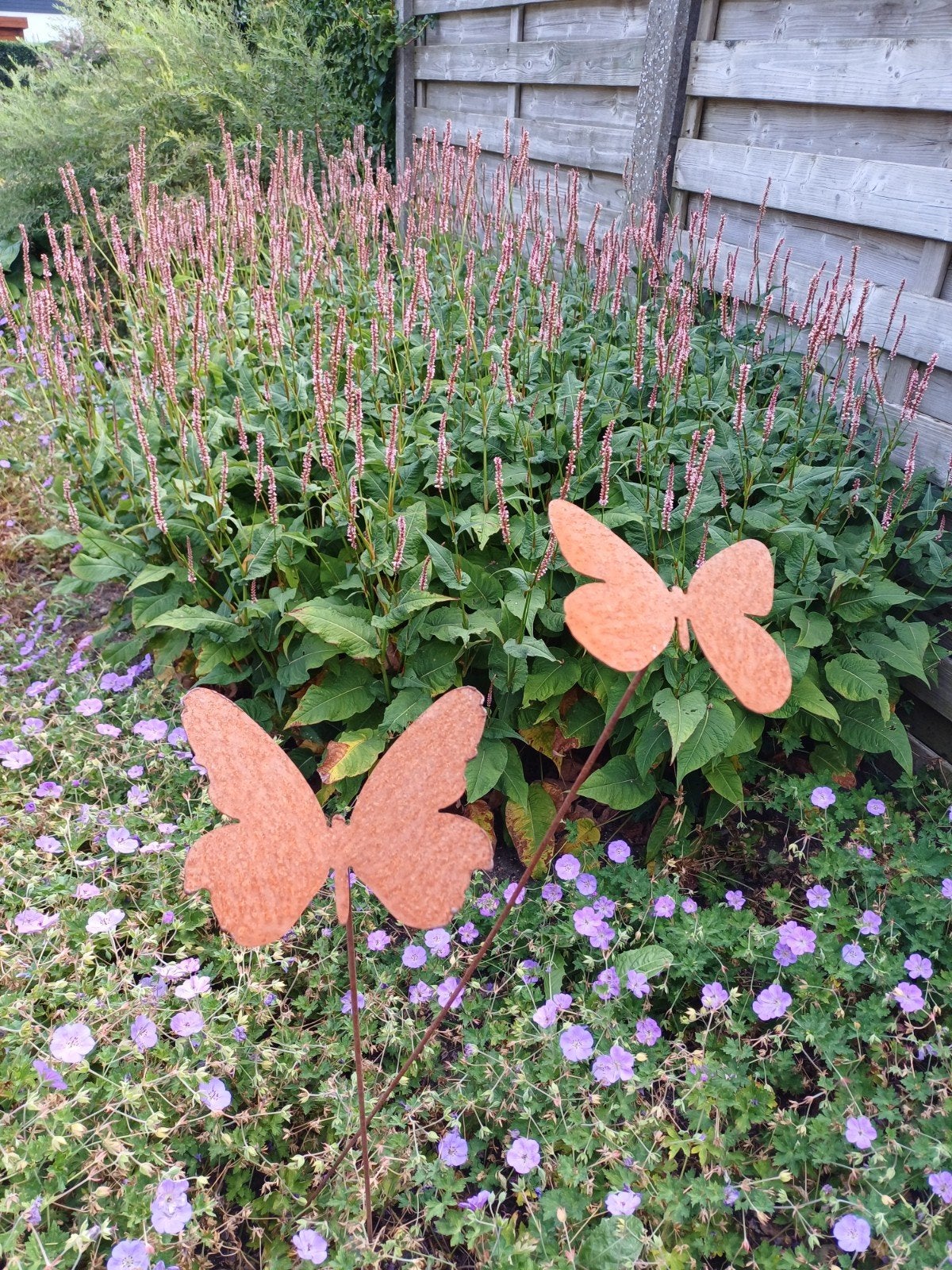 Cortenstaal vlinders, Tuin en Terras, Tuinstekers, Ophalen, Zo goed als nieuw