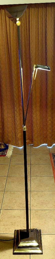 Lampadaire vintage de style Régence, Comme neuf, Métal, Hollywood regencystijl, 150 à 200 cm
