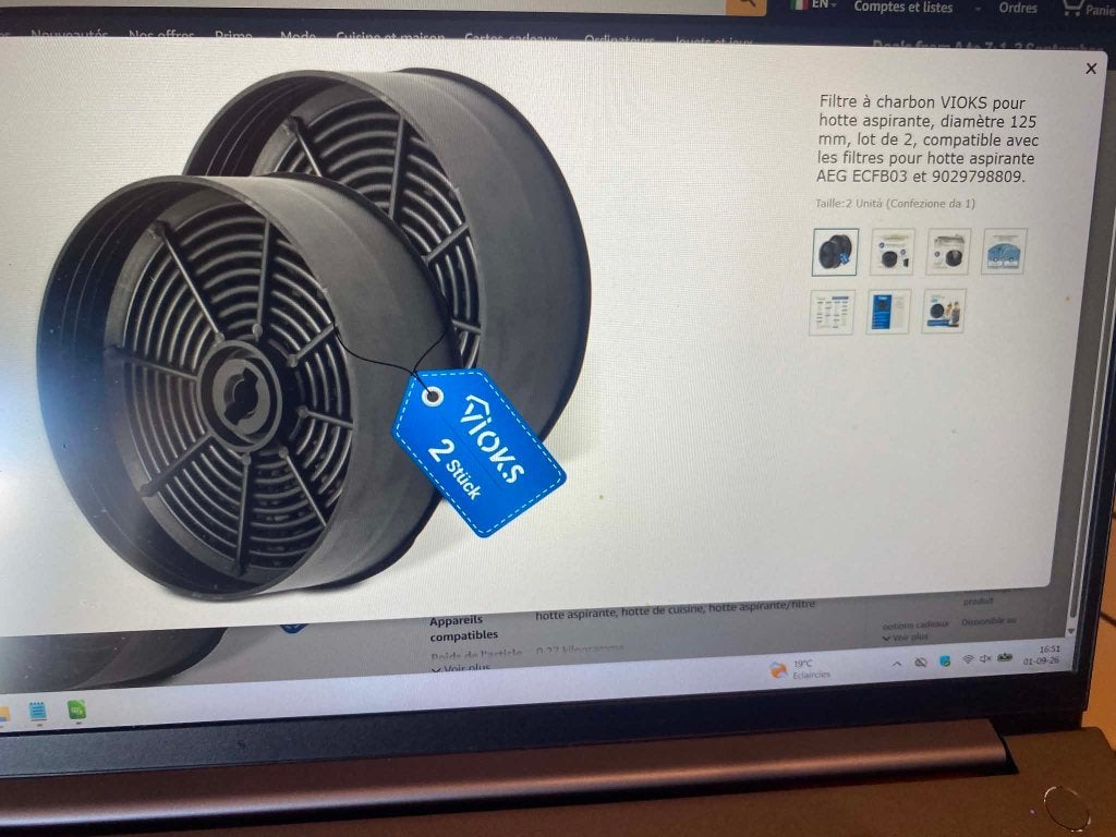 Filtre à charbon VIOKS pour hotte aspirante, Neuf, Enlèvement ou Envoi, X, X