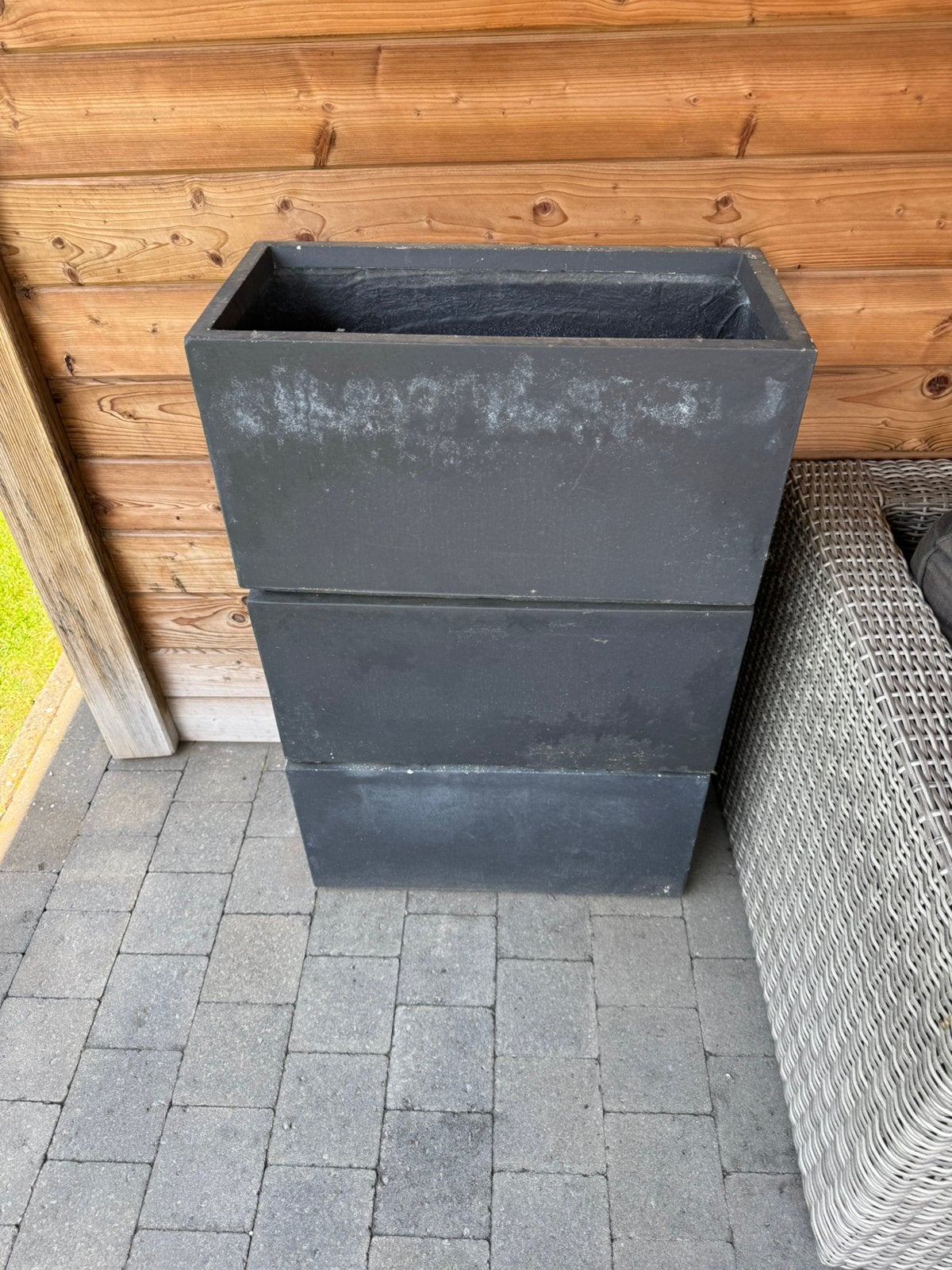 3 bacs à fleurs, Moins de 30 cm, Comme neuf, Enlèvement, Jardin