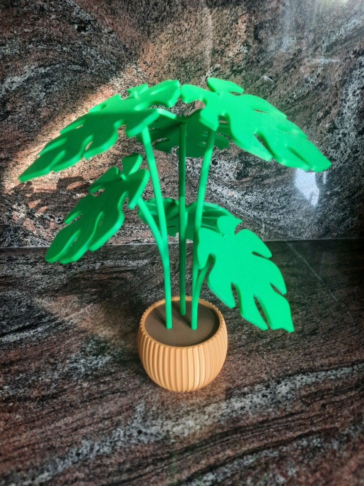 3D geprinte plant met afneembare onderzetters, Ophalen of Verzenden, Nieuw, Glas of Kopje