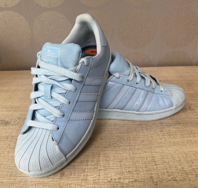 ADIDAS ORIGINALS Superstar sneakers lichtblauw maat 37 1/3, Kleding | Dames, Schoenen, Gedragen, Sneakers, Blauw, Ophalen of Verzenden