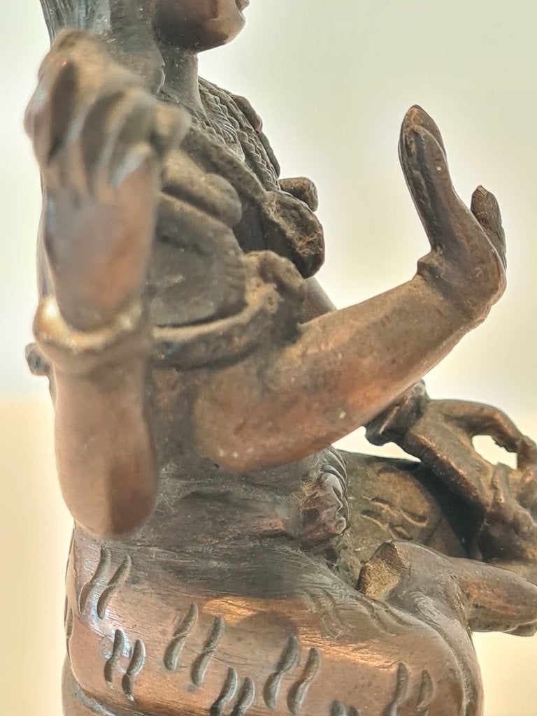 Shiva godenbeeld zwaar massief brons, Antiquités & Art, Enlèvement