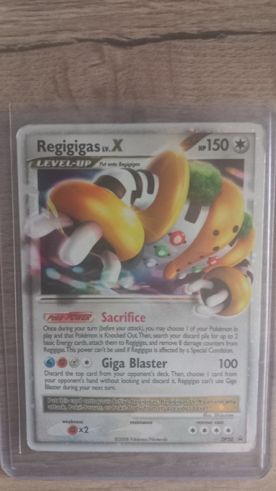 regigigas lv x, Hobby en Vrije tijd, Ophalen, Zo goed als nieuw, Losse kaart, Foil