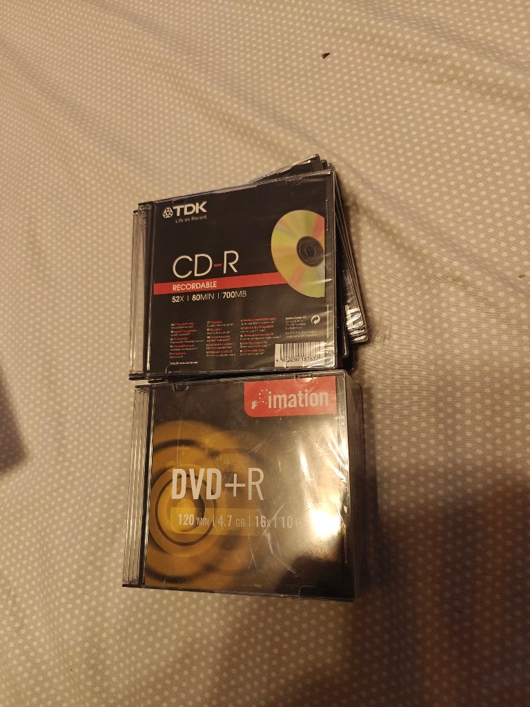 lot de 10 dvd et 10 cd vierge, Informatique & Logiciels, Disques enregistrables, Neuf, TDK, Enlèvement, Dvd