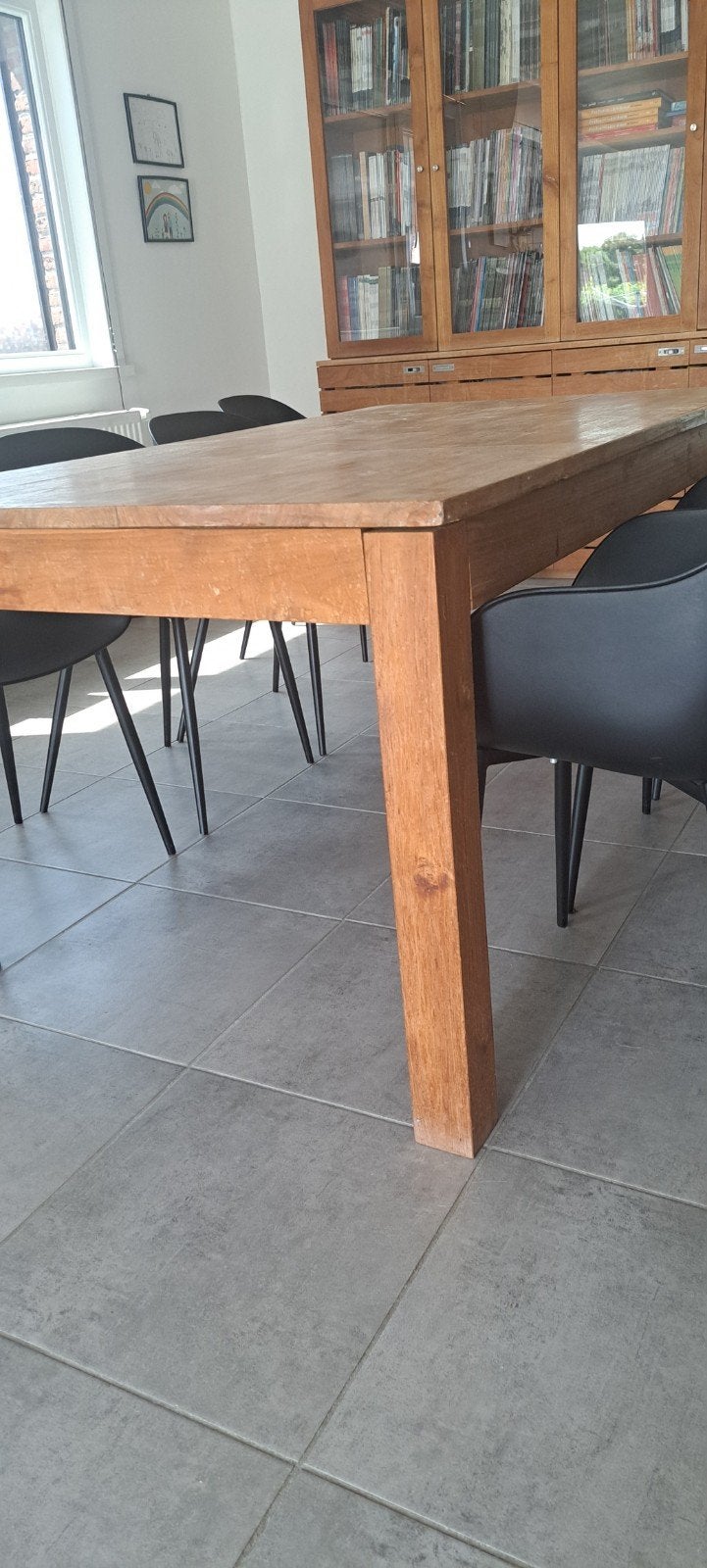 teak houten tafel te koop, Huis en Inrichting, Tafels | Eettafels, Ophalen
