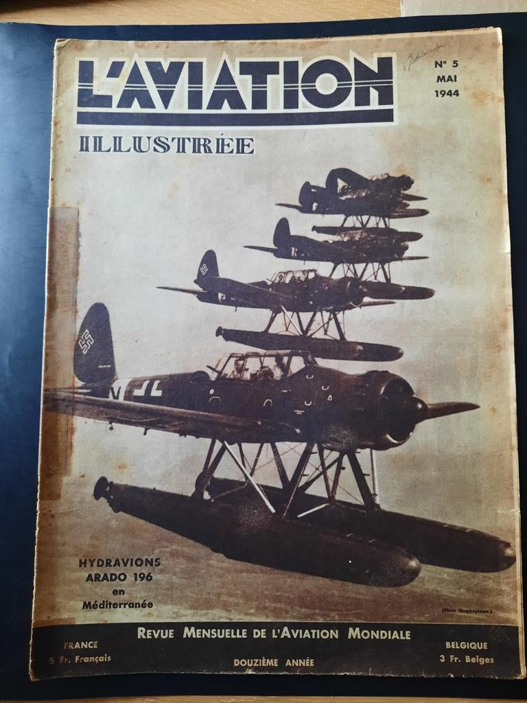 L'aviation illustrée Mai 1944, Collections, Enlèvement ou Envoi