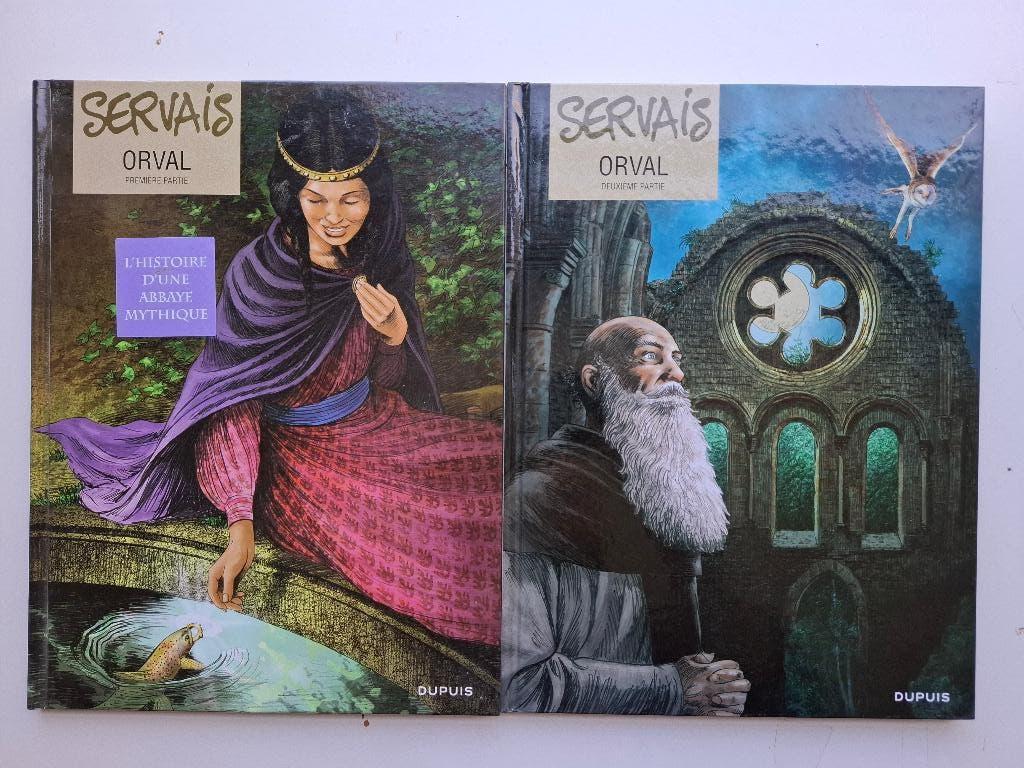 ORVAL SERVAIS TOMES 1 ET 2 SERIE COMPLETE TBE TOUS EO!, Complete serie of reeks, Ophalen of Verzenden, Zo goed als nieuw