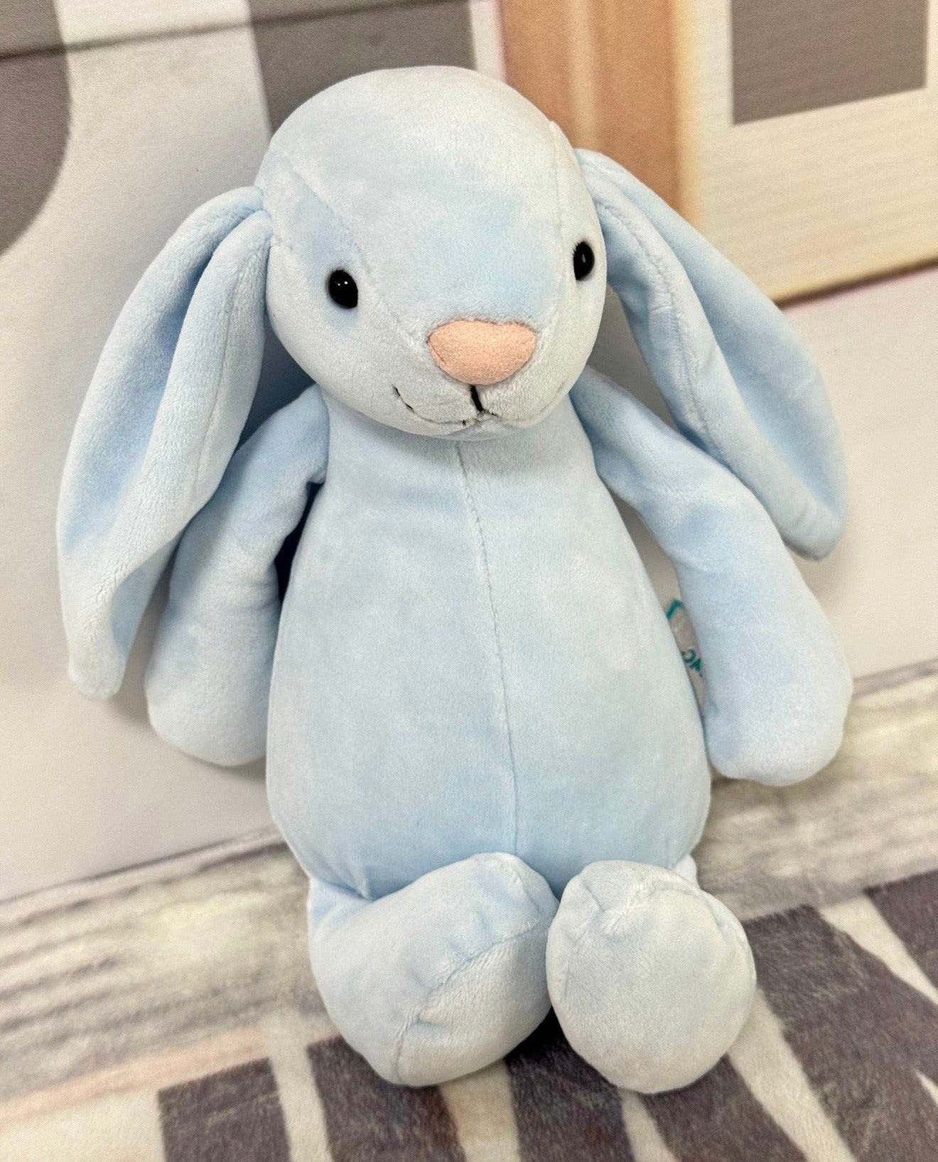 Jellycat - Mon lapin bleu en peluche rare de 10 pouces, Jellycat, Enlèvement ou Envoi, Lapin, Neuf