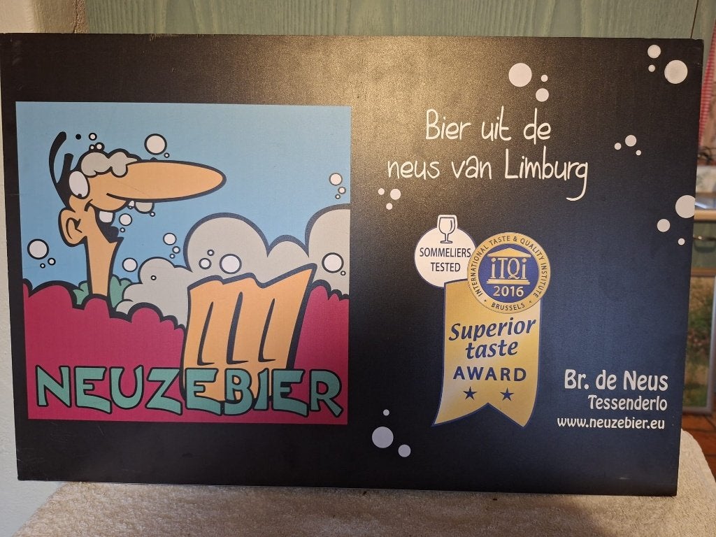 reclame plaat NEUZEBIER, begin 2000, Enlèvement ou Envoi, Neuf, Panneau publicitaire