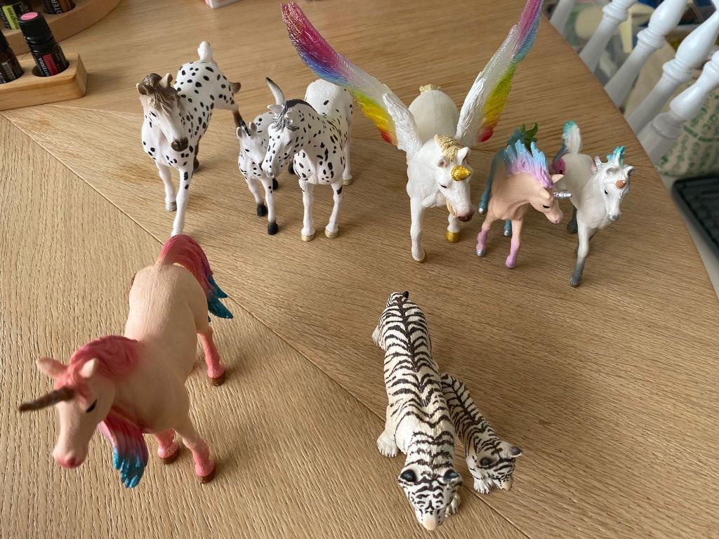 Lot figurines licornes et animaux fantasy Schleich / Bayala, Enlèvement, Comme neuf, Fantasy