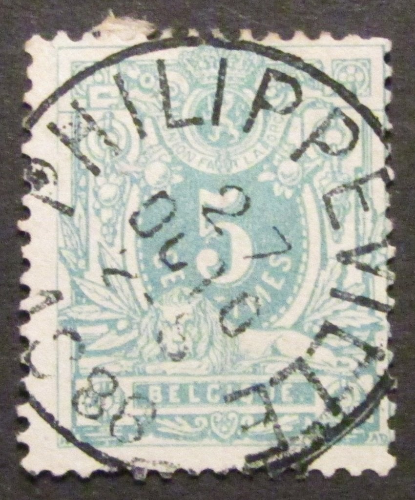 5 centimes (b) Léopold II de 1884 timbré, Enlèvement ou Envoi, Affranchi, Timbre-poste, Autre