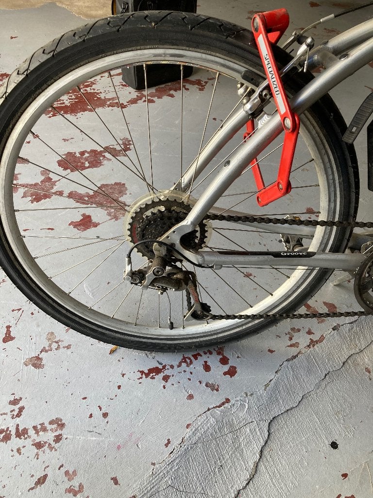 Fiets Groove (Shimano 21 versnellingen), Gebruikt, Velgrem, Versnellingen, Ophalen