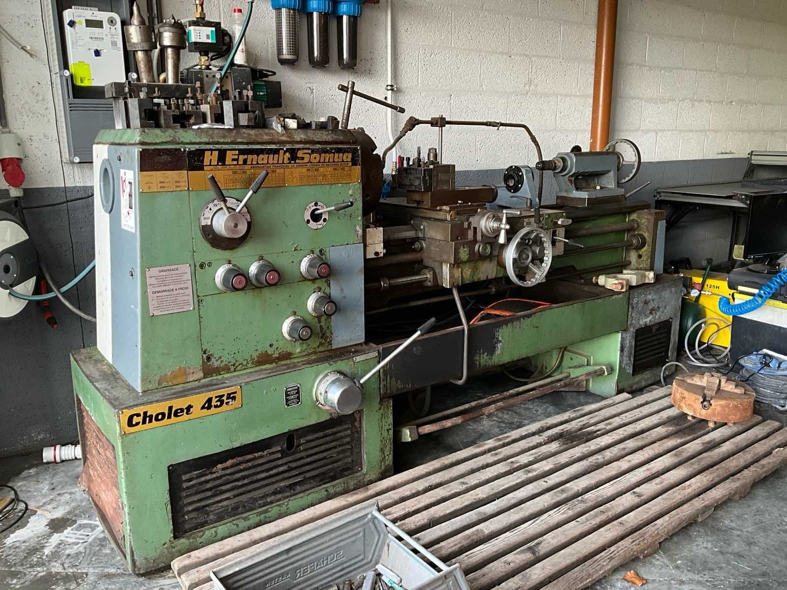 Tour Ernauld Somua Cholet435, Bricolage & Construction, Tours, Enlèvement, Utilisé, Tour à métaux