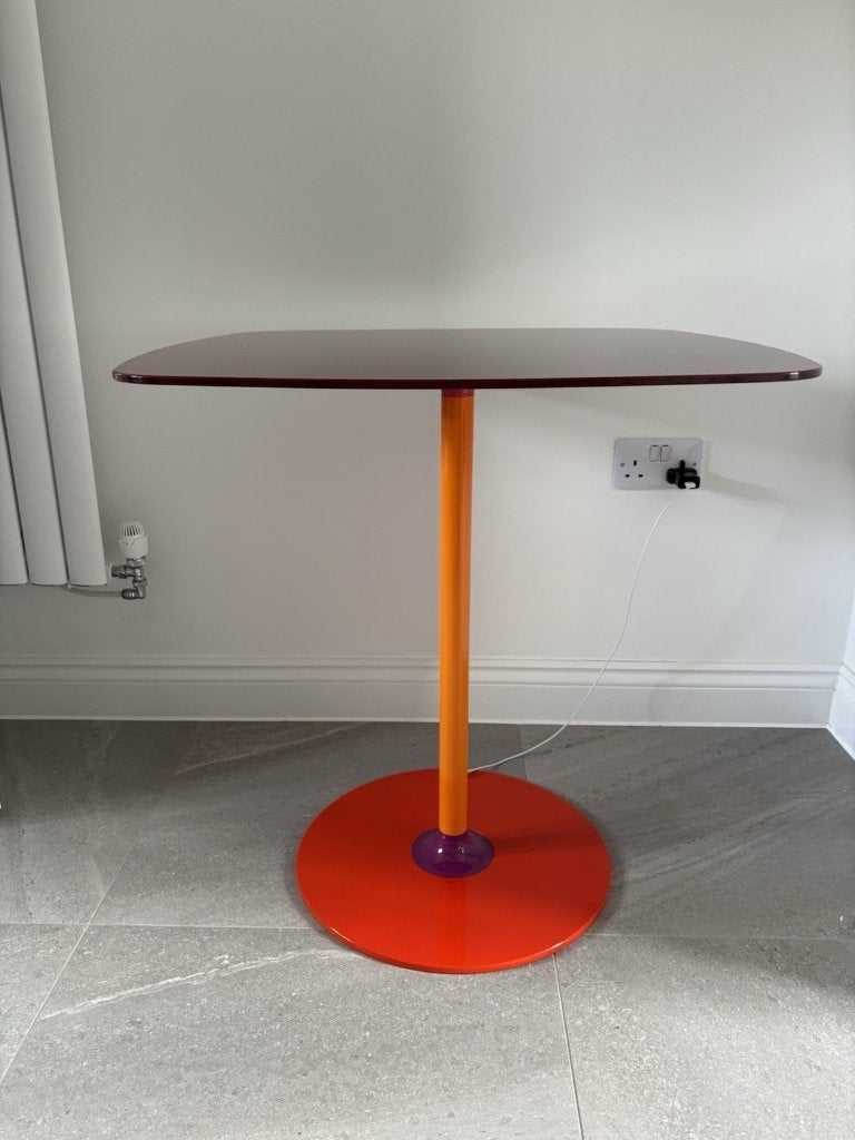 Kartell Thierry Table designed by Piero Lissoni, Ophalen, 50 tot 100 cm, Vierkant, 50 tot 100 cm