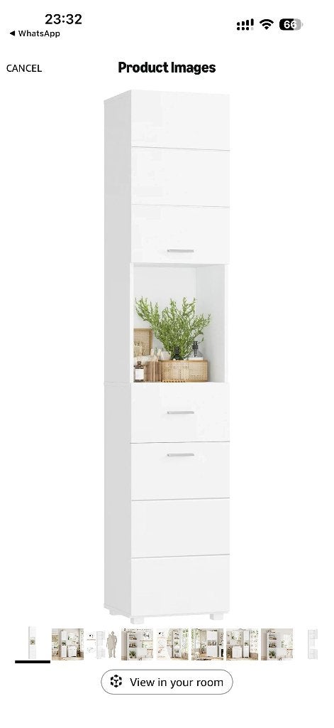 Bathroom cabinet 180cm, Maison & Meubles, 25 à 50 cm, Meuble lavabo, Comme neuf, Moins de 50 cm