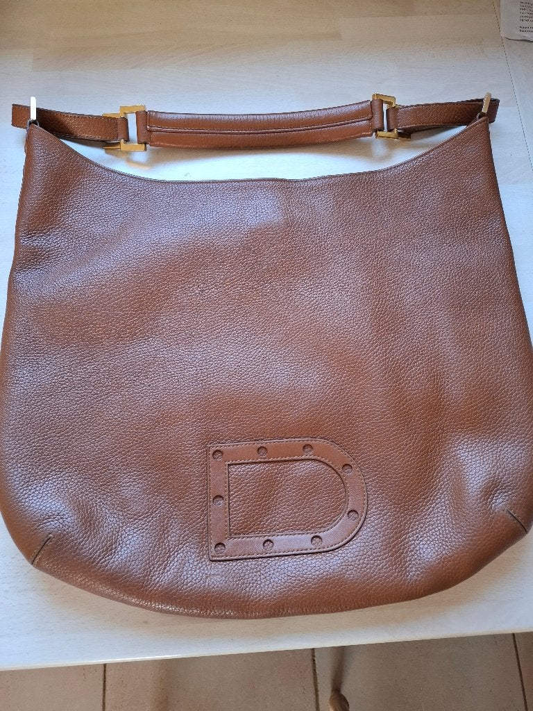 delvaux louise GM schoudertas, Ophalen, Zo goed als nieuw, Bruin, Leer