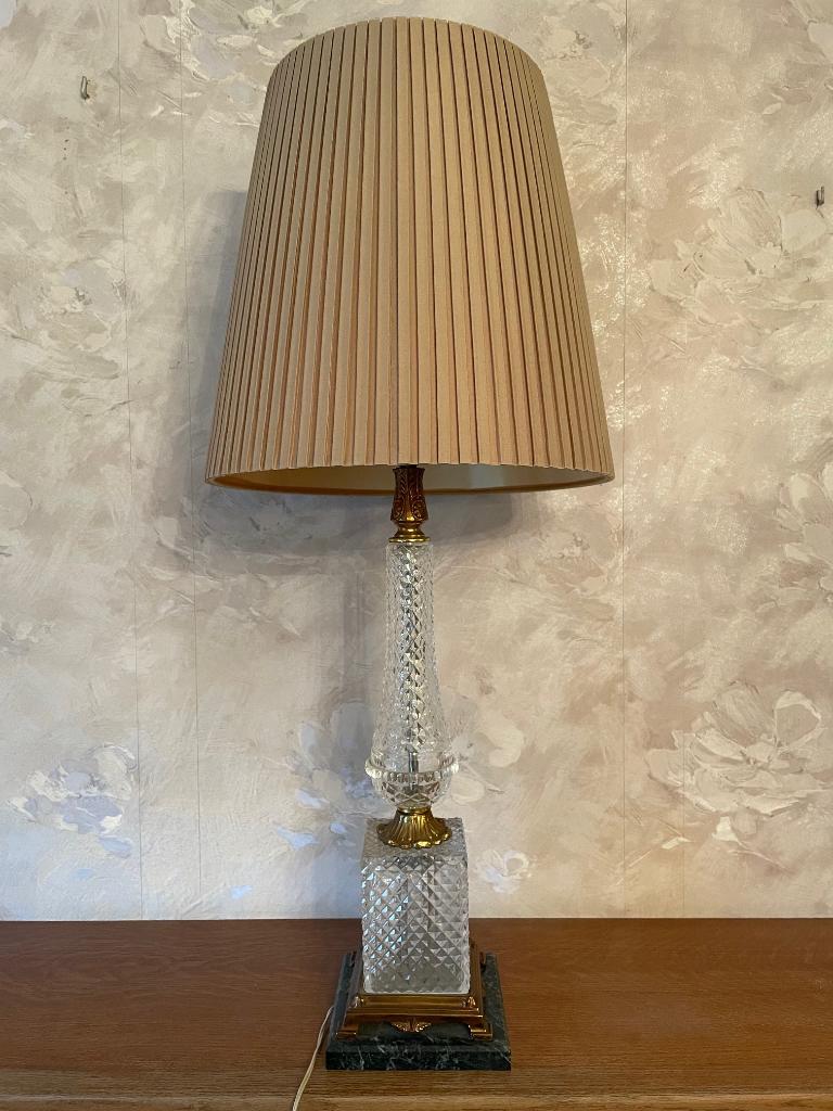 Staande lamp met kristallen voet, Ophalen, Zo goed als nieuw, Minder dan 50 cm