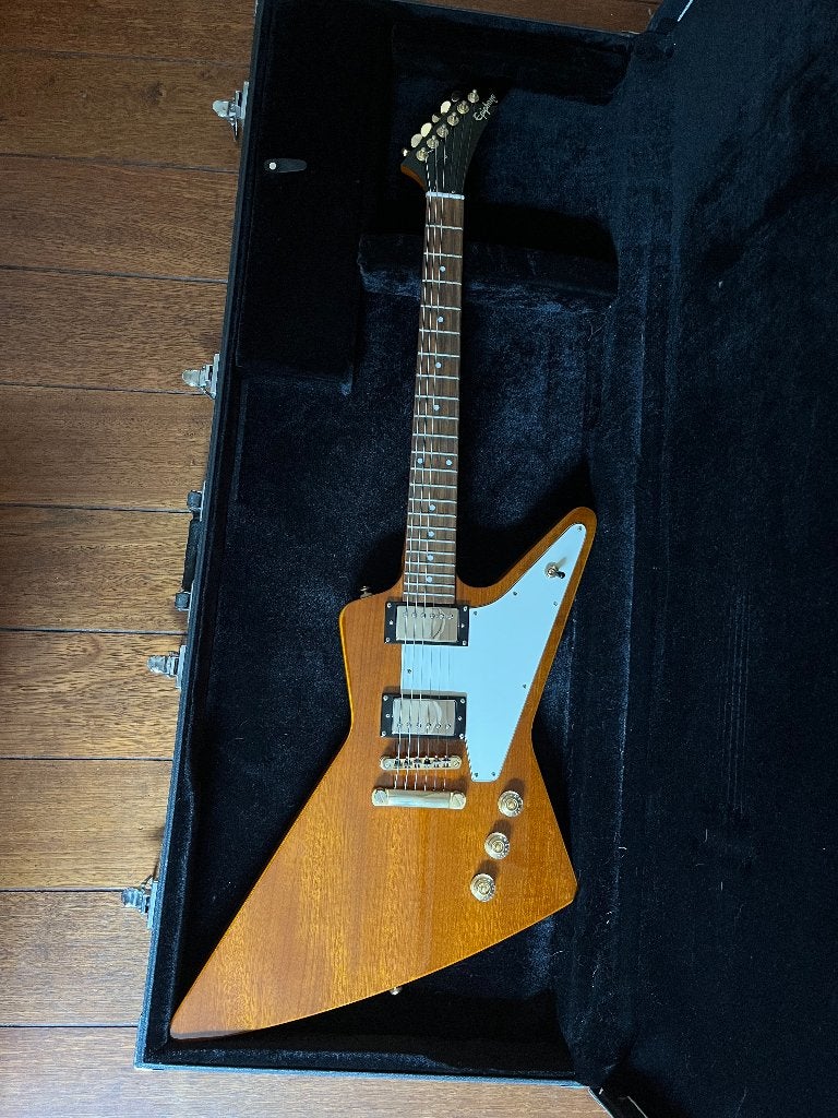 Epiphone 58 Korina Explorer, Enlèvement, Utilisé, Solid body, Epiphone